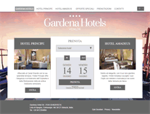 Tablet Screenshot of gardenahotels.it